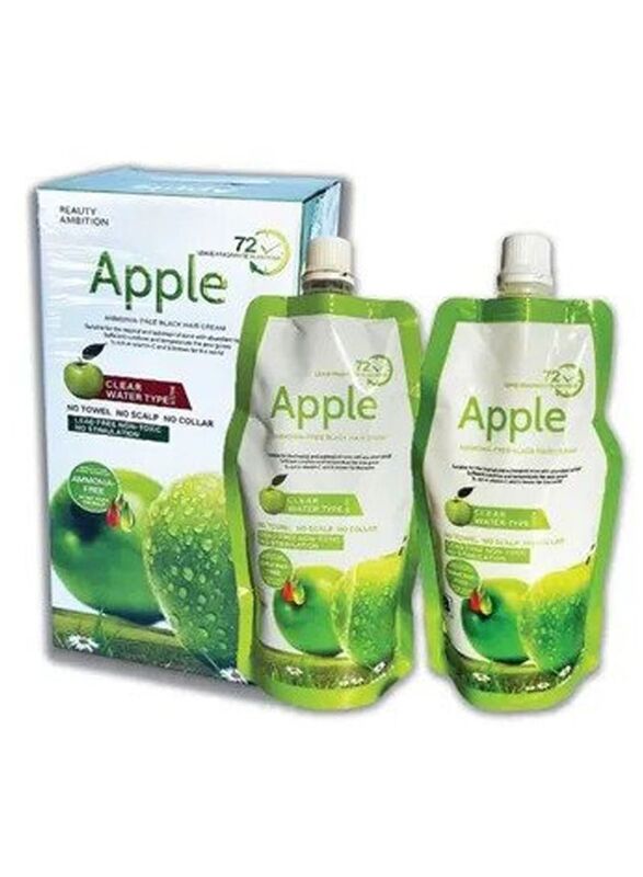 Beauty Ambition Apple Ammonia Free Hair Colour Cream, 1000ml, Black