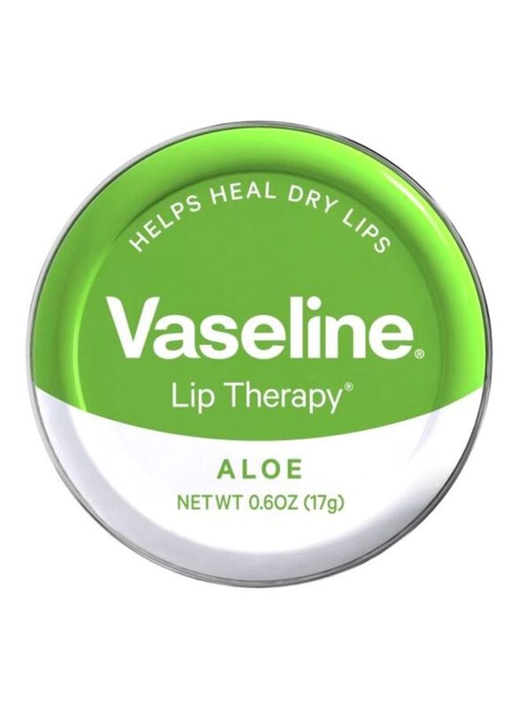 Vaseline Aloe Tin Lip Therapy, White, 17g