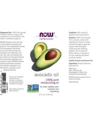 Now Foods Avocado Moisturizing Oil, 118ml