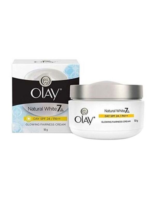 

Olay Natural White Glowing Fairness Cream Day SPF 24, 2 x 50g