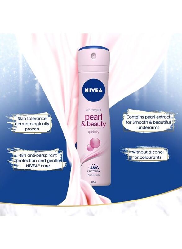 Nivea Pearl And Beauty Deodorant, 2 x 150ml