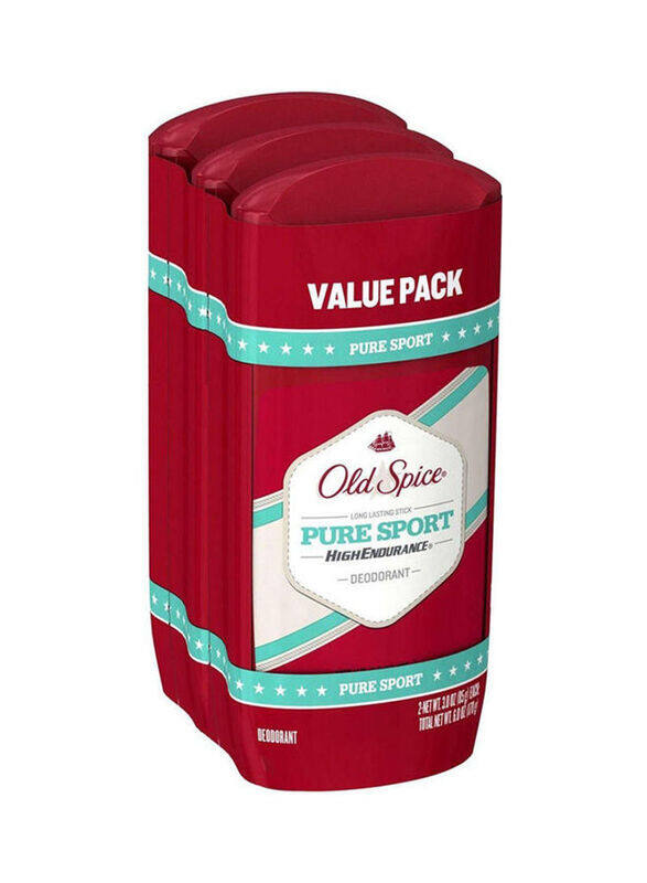 

Old Spice High Endurance Pure Sport Aluminum Free Deodorant, 3 x 85gm