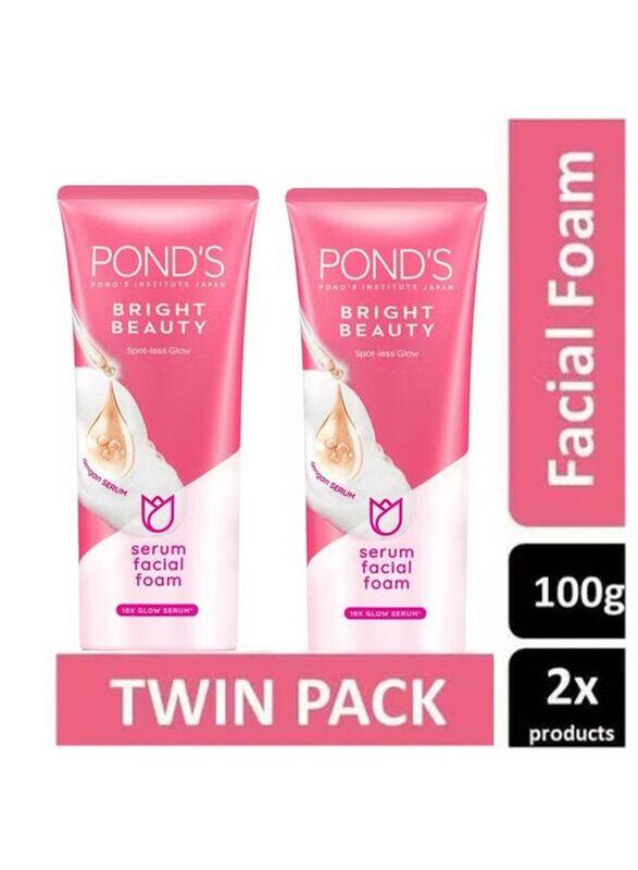 

Pond's Bright Beauty Spot Less Glow Facewash, 2 x 100g