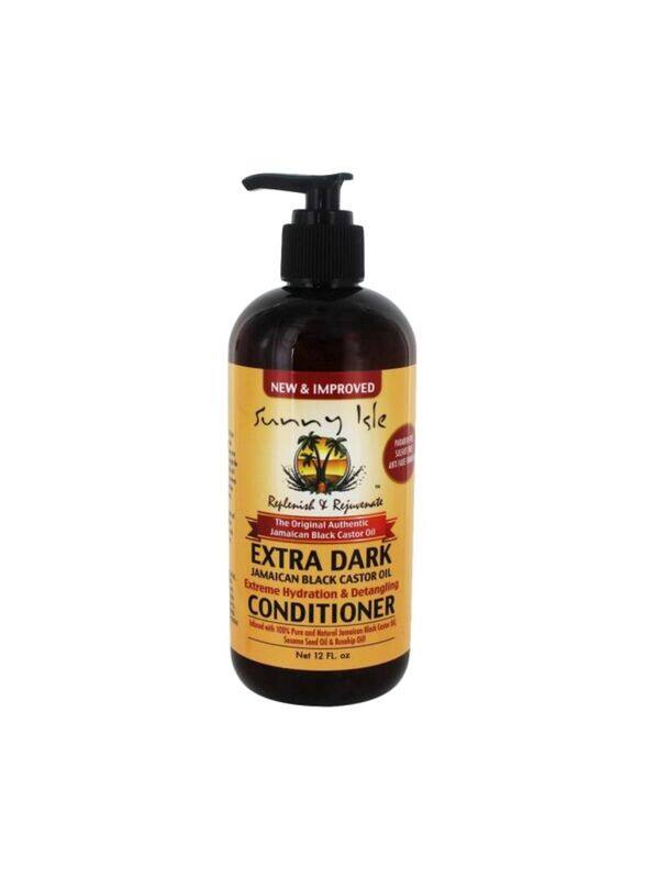 

Sunny Isle Extra Dark Jamaican Black Castor Oil Extreme Hydration & Detangling Conditioner for for All Hair Type, 12oz