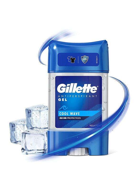 Gillette Cool Wave Clear Antiperspirant Gel, 3 x 70ml