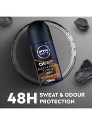 Nivea Deep Black Carbon Espresso Antiperspirant Roll-On, 50ml