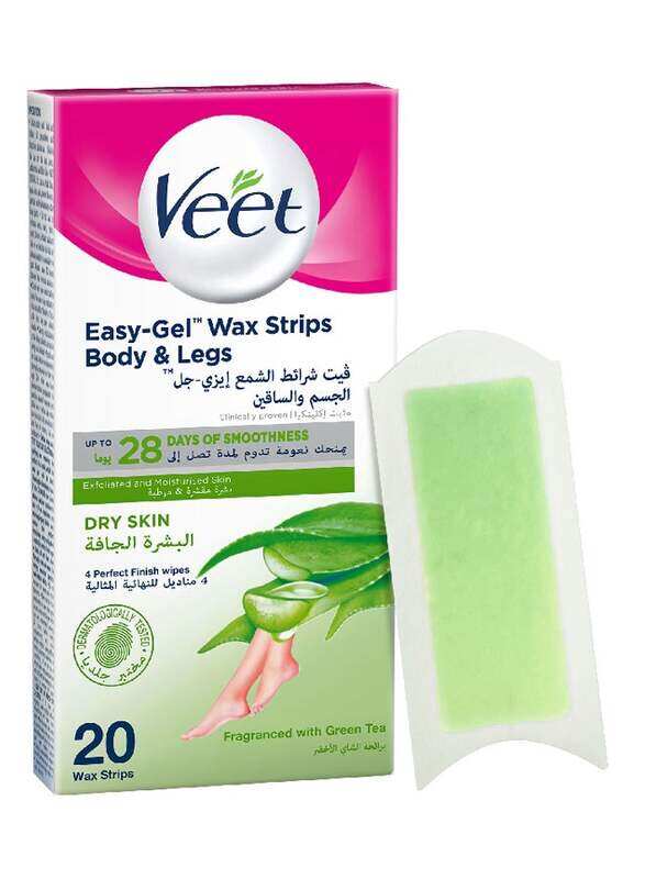 

Veet Hair Removal Gel Wax Strips Dry Skin, 20 Strips