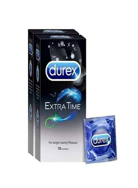 

Durex Extra Time Condoms, 2 x 10 Count