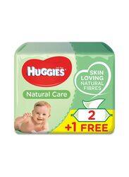 Huggies 30cm Natural Care Aloe Vera Wipes for Babies