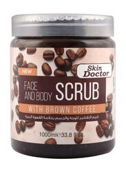 Skin Doctor Face and Body Scrub with Brown Coffee, 33.8oz