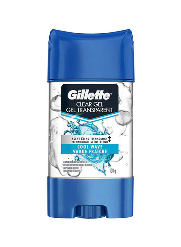 

Gillette Clear Gel Transparent Cool Wave Anti-Bacterial Deodorant, 108gm