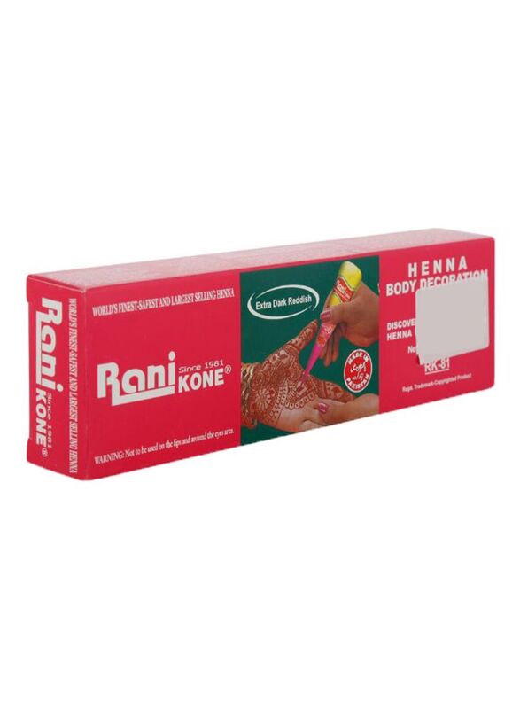 

Rani Kone Henna Body Decoration Paste, 81 Extra Dark Reddish, Red