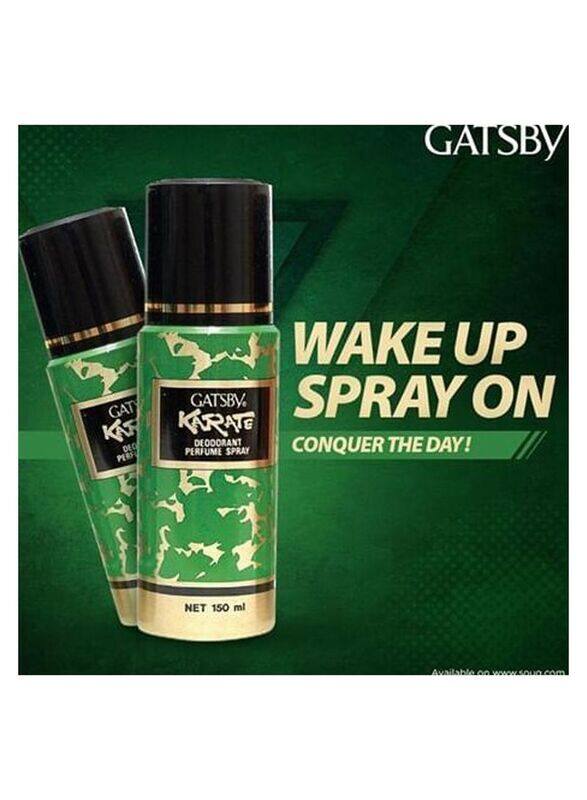 

Gatsby Karate Deodorant Perfume Spray, 2 x 150ml