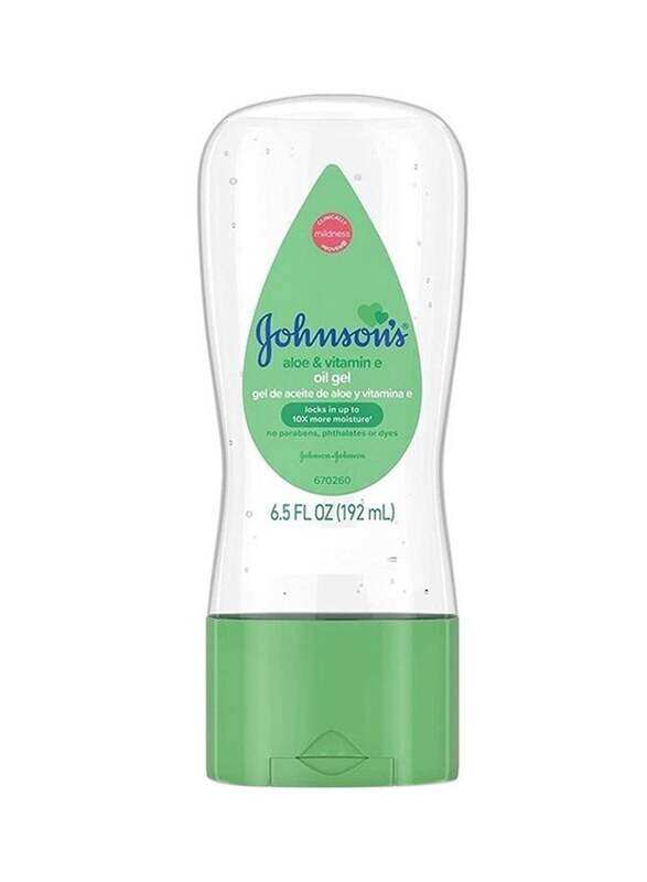 

Johnson's 192ml Baby Gel Oil with Aloe & Vitamin for Babies, Clear