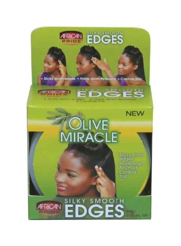 

African Pride Olive Miracle Silky Smooth Edges for All Hair Type, 64gm