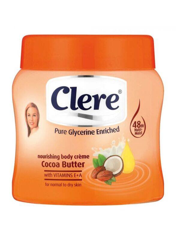 

Clere Nourishing Cocoa Butter Body Cream, 500ml