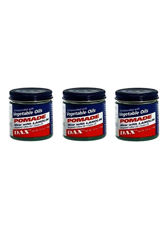 Dax Vegetable Oils Pomade, 3.5oz, 3 Pieces