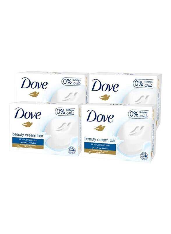 

Dove Beauty Cream Bar Soap, White, 4 x 135 gm