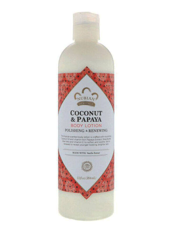 

Nubian Heritage Coconut & Papaya Body Lotion, 13oz