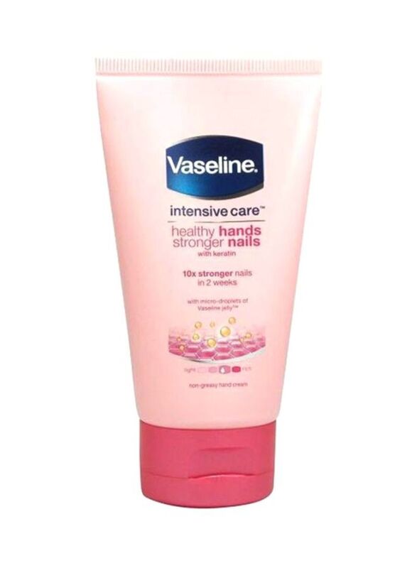 Vaseline Intensive Care Healthy Hands Stronger Nails Cream with Keratin, 75ml