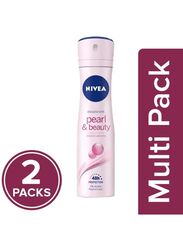 Nivea Pearl And Beauty Deodorant, 2 x 150ml