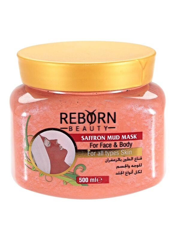 Reborn Beauty Saffron Face and Body Mud Mask, 500ml