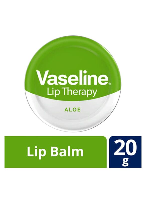 Vaseline Aloe Lip Therapy for Soothes Dry Lips, 20gm