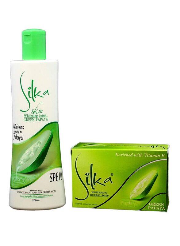 

Silka Green Papaya Skin Whitening Set, 2 Pieces