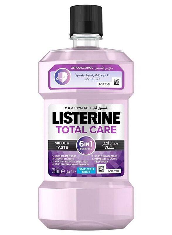 

Listerine 6 in 1 Total Care Milder Taste Mouthwash, 250ml