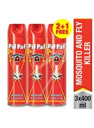 Pif Paff Insta Kill Mosquito & Fly Killer, 3 x 400 ml