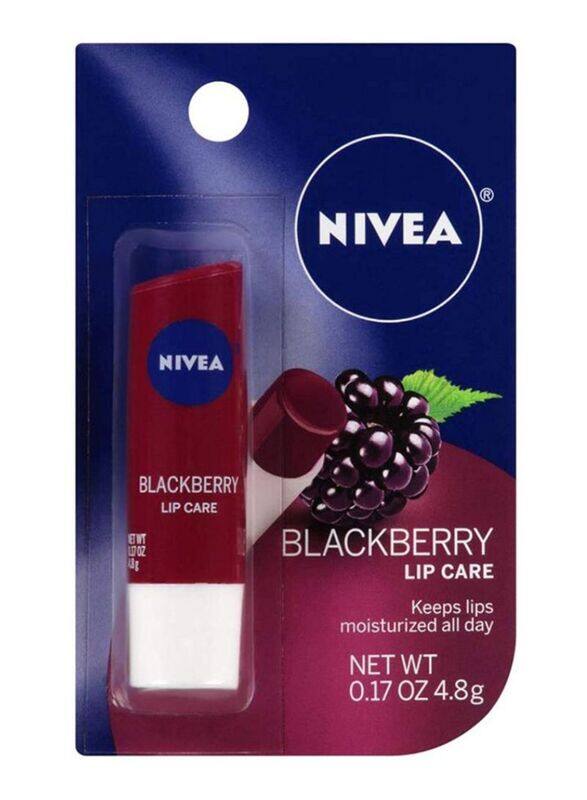 

Nivea Lip Balm, 6 Pieces, Blackberry, Purple