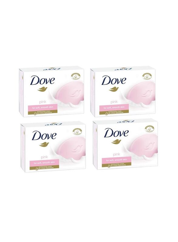 Dove Pink Beauty Cream Bar, 4 x 135gm