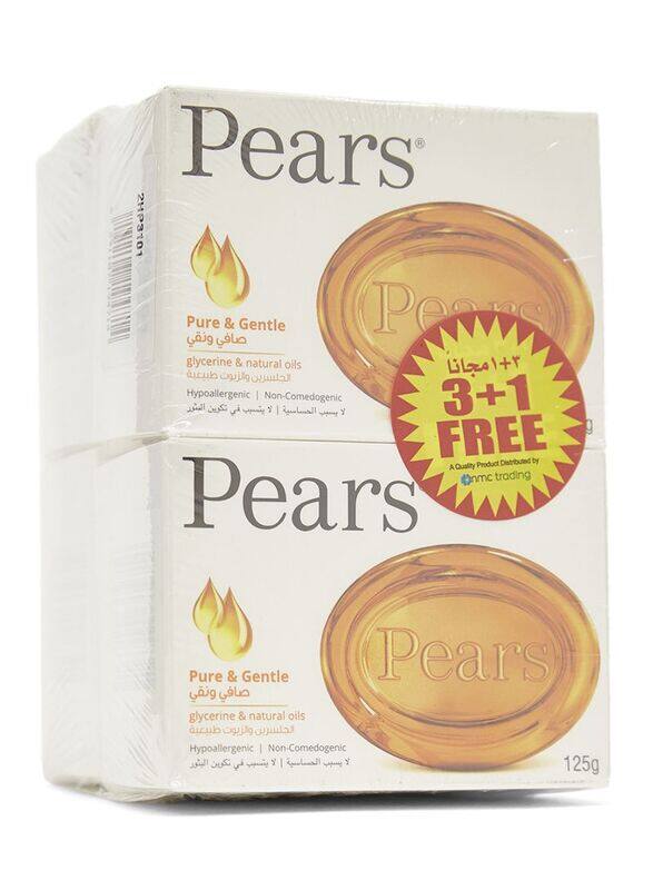 

Pears Pure And Gentle Soap, 4 x 125gm