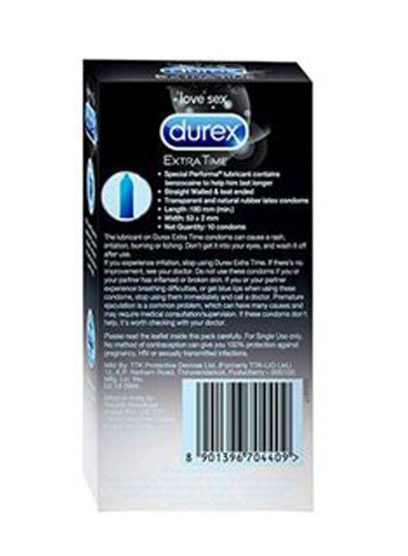 Durex Play Overtime Protectors Condom, 10 Pieces