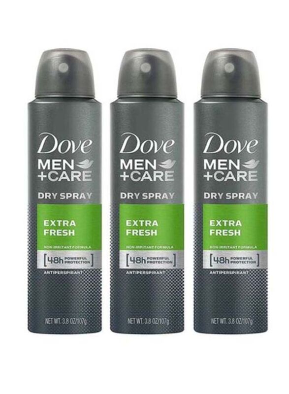 

Dove Extra Fresh Antiperspirant Dry Spray, 3 x 107gm