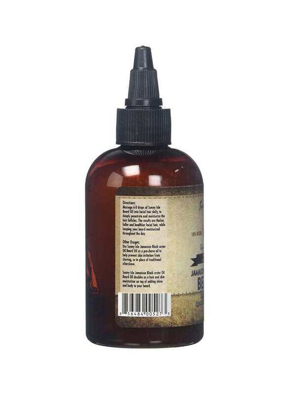 

Sunny Isle Jamaican Black Castor Beard Oil, 4oz