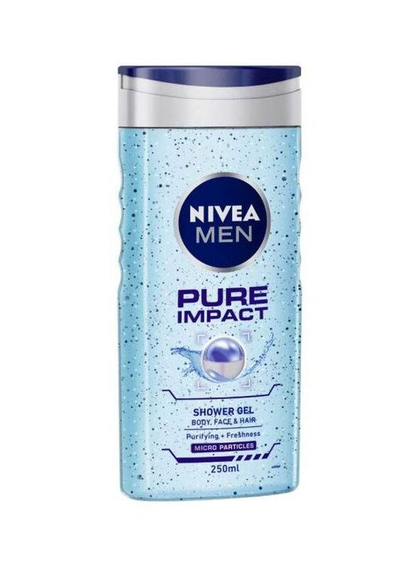 Nivea Pure Impact Shower Gel, 250ml, 2 Pieces