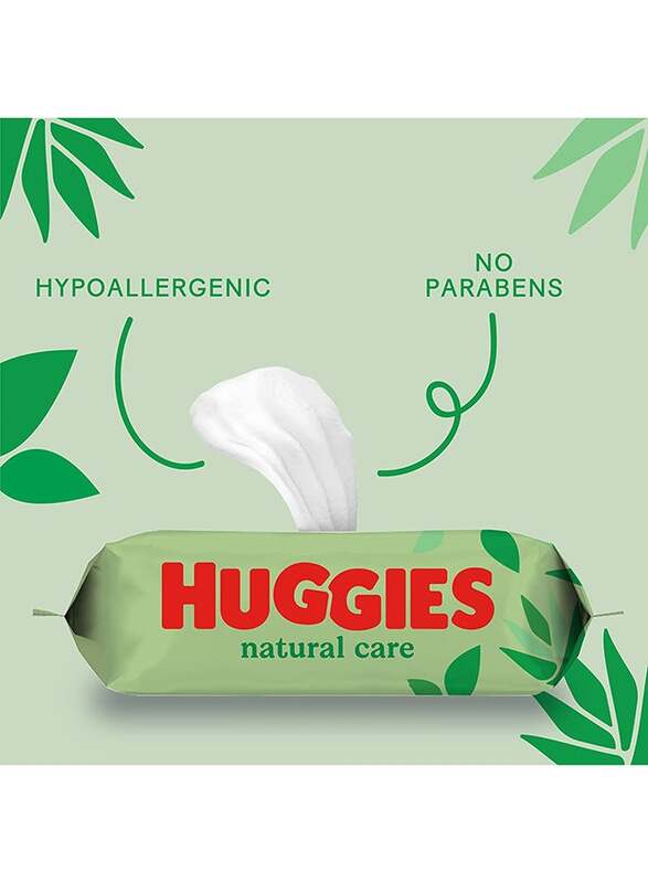 Huggies 56-Pieces Natural Care Wet Baby Wipes