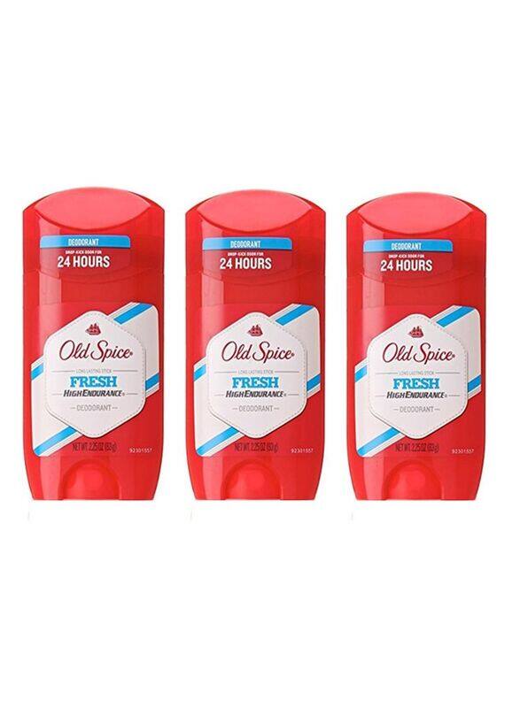 

Old Spice High Endurance Long Lasting Stick Fresh Deodorant, 3 Pieces