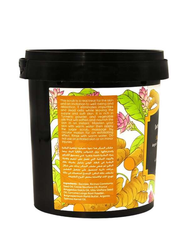 Jardin D Oleane Argan Oil and Turmeric Powder Sugar Scrub, 600g