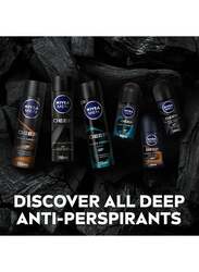 Nivea Men Deep Black Carbon Dark Wood Antiperspirant Antibacterial Roll-On, 50ml