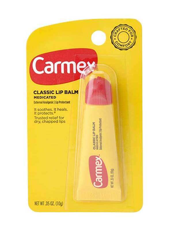

Carmex Medicated Moisturizing Classic Lip Balm, Clear, 10g