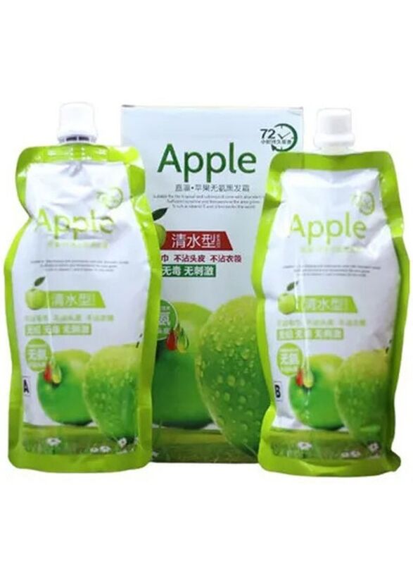 Apple Blossoms Ammonia Free Hair Colour Shampoo, 1000ml, Black