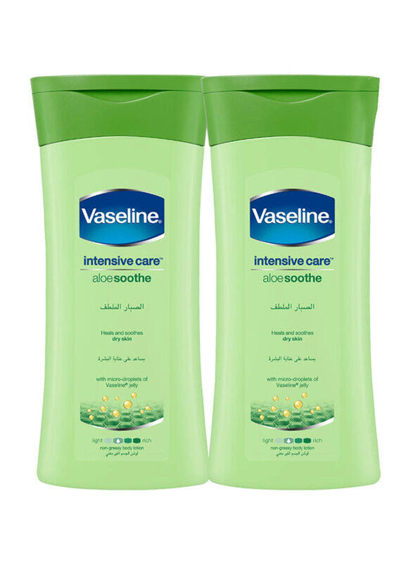 

Vaseline Intensive Care Aloe Soothe Body Lotion, 2 Pieces x 400ml