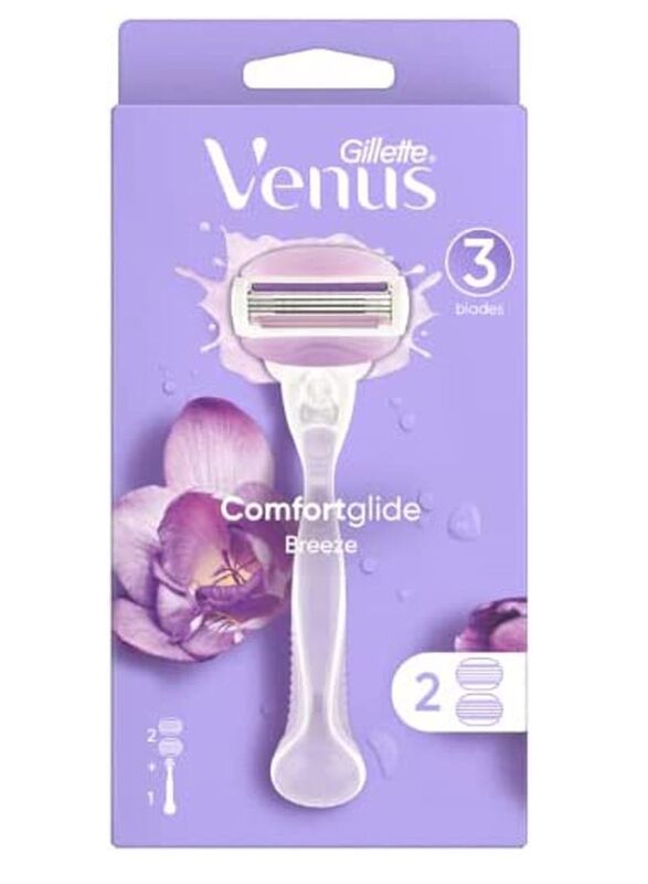 Gillette Venus Women's Comfortglide Breeze Handle with 2 Blades, 1 Piece