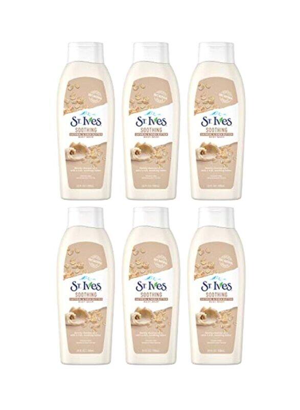 

St. Ives Soothing Natural Body Wash, 6 x 144ml