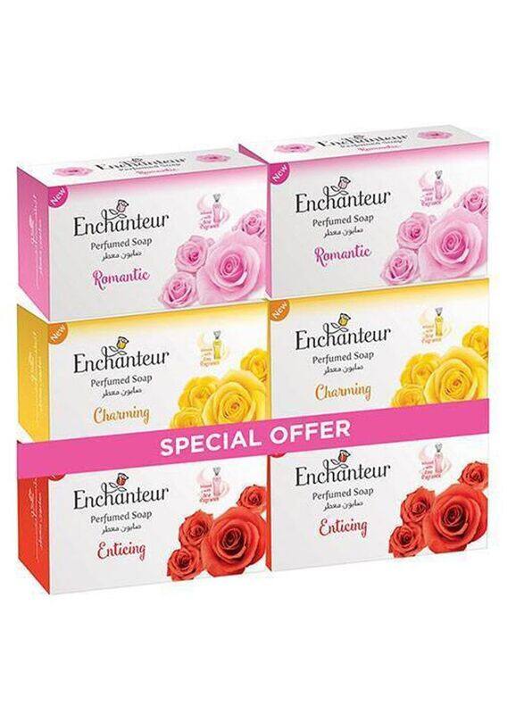 

Enchanteur Romantic Charming Enticing Soap, 6 x 125g