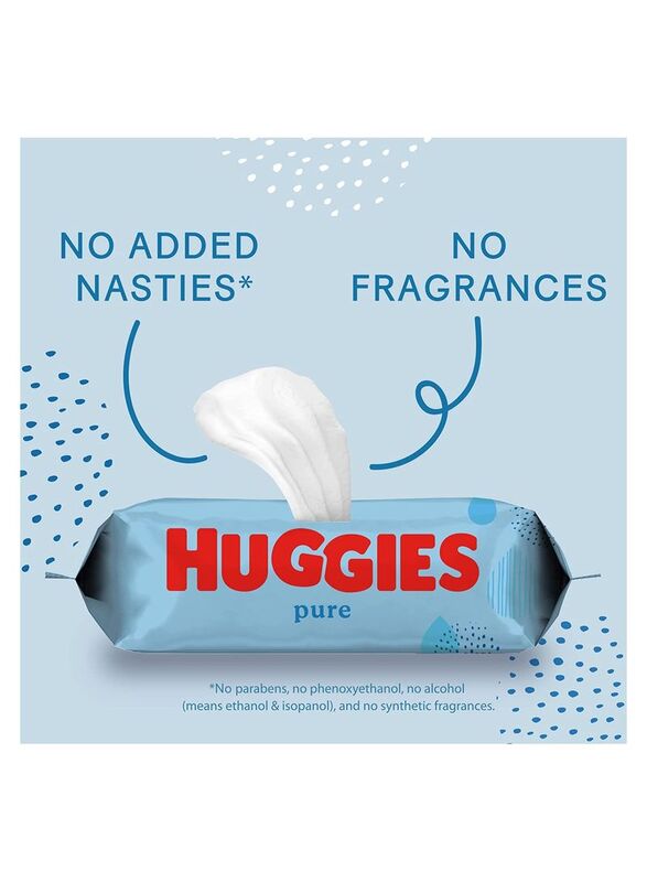 Huggies 560 Pieces 99% Pure Water Wipes for Babies