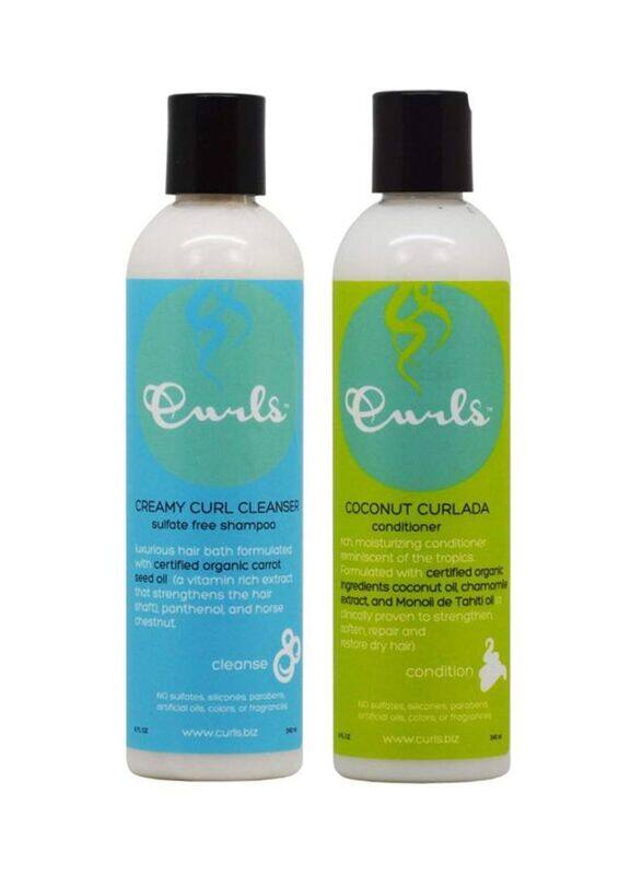 

Curls Creamy Curl Cleanser Shampoo & Coconut Curlada Conditioner Set, 2 Piece