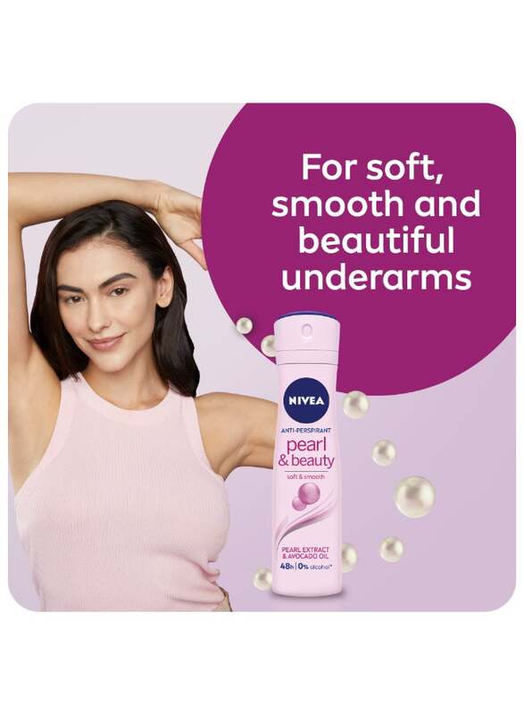 Nivea Pearl and Beauty Antiperspirant for Women, 150ml